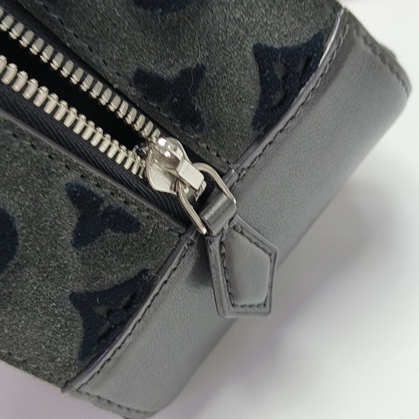 DEAUVILLE Monogram Suede Gray