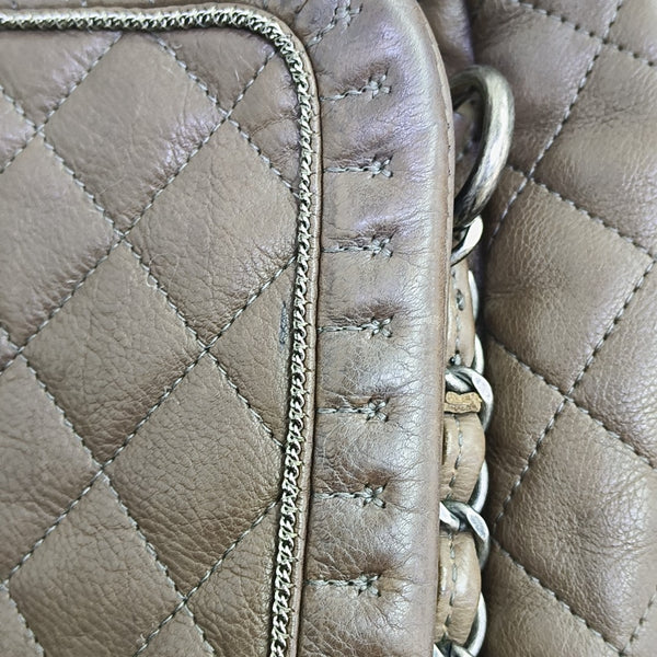 LUXURY LINE Quilted Calfskin Gray
