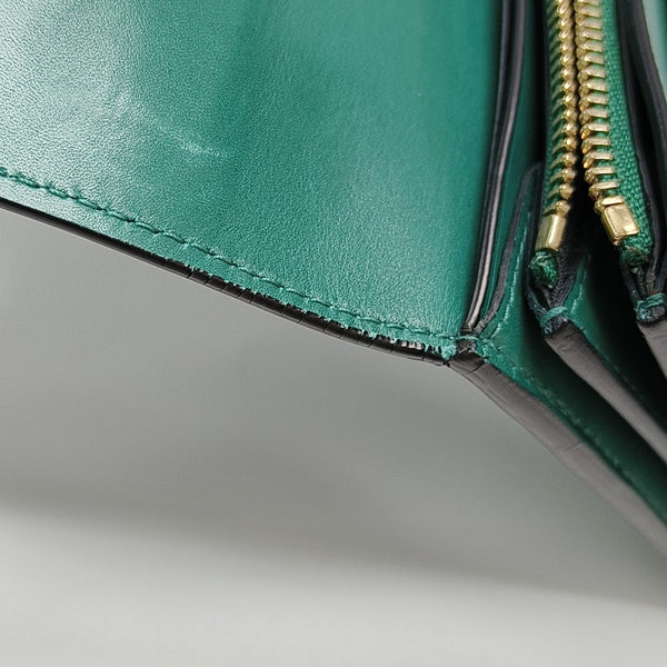 SERPENTI FOREVER Calfskin Green Wallet