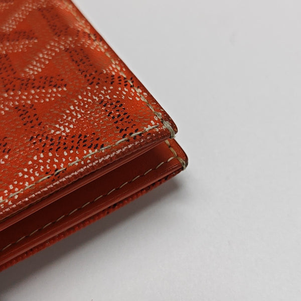 Saint-Marc PM Coated Canvas Orange Card Holder