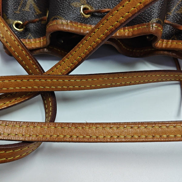 NÉONOÉ Nano Monogram Coated Canvas Brown