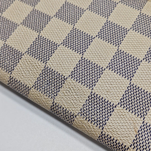 ZIPPY Damier Azur Coated Canvas White Wallet