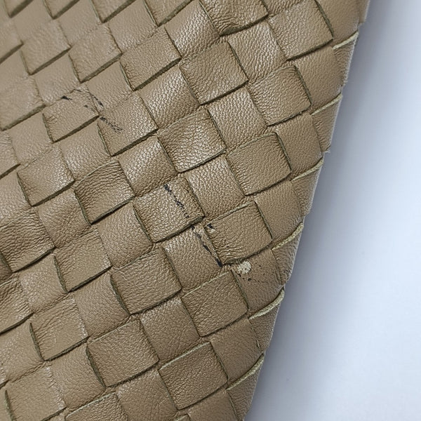 Lambskin Top Handle Bag Beige