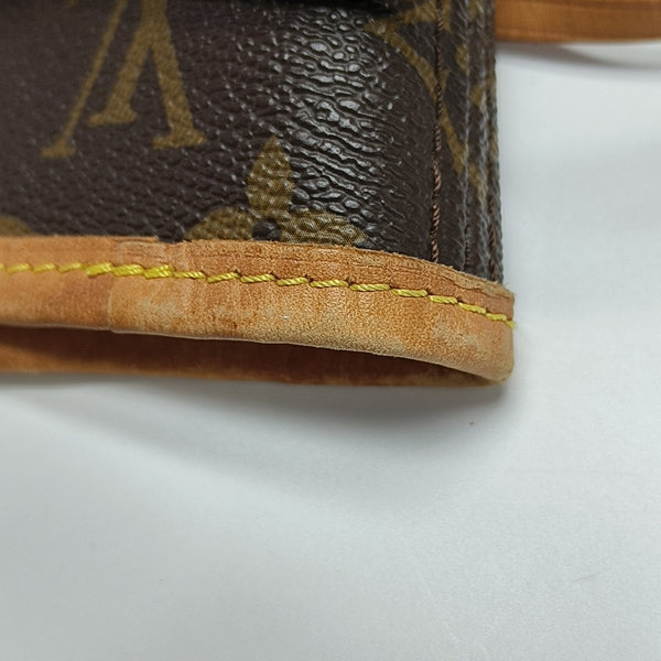 NEVERFULL MM Monogram Coated Canvas Brown