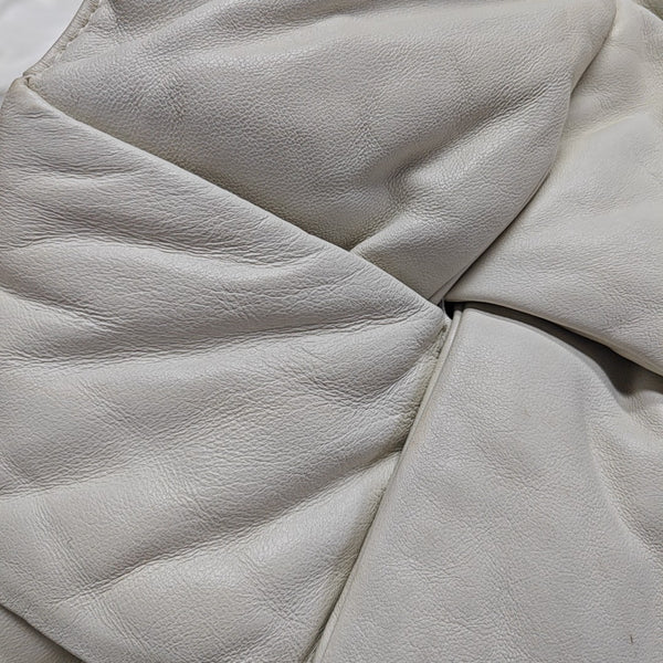 Lambskin Top Handle Bag White
