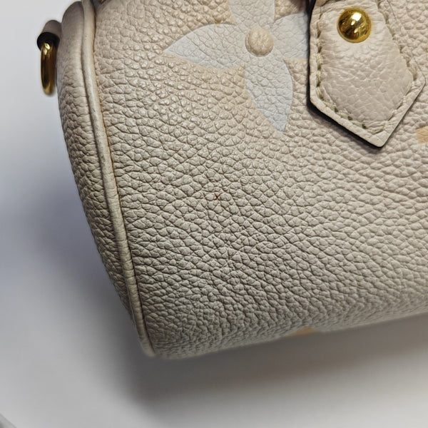PAPILLON BB Monogram Calfskin Beige