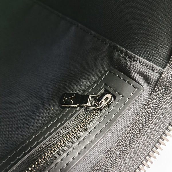 KEEPALL 55 Monogram Coated Canvas Black