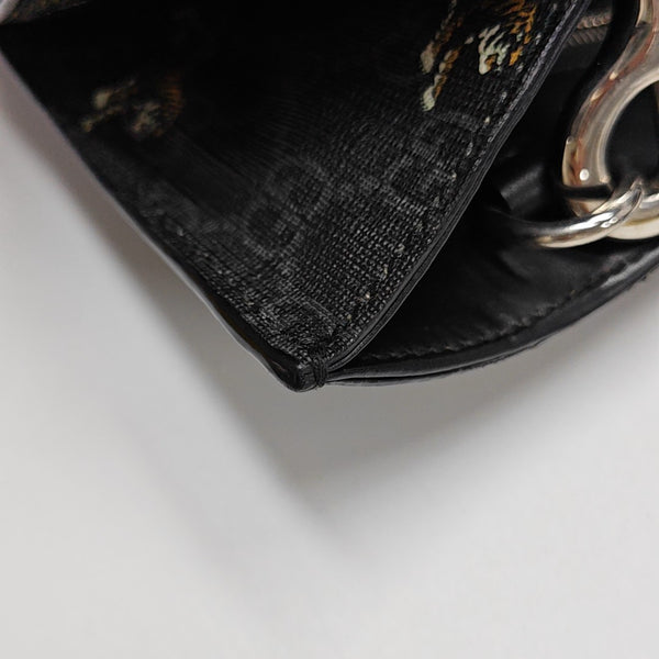 GG Supreme Monogram Coated Canvas Black