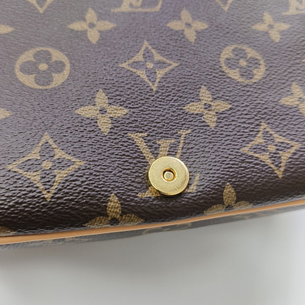 DIANE Monogram Coated Canvas Brown