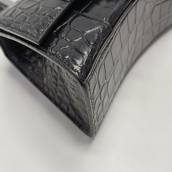 Hourglass Small Calfskin Black