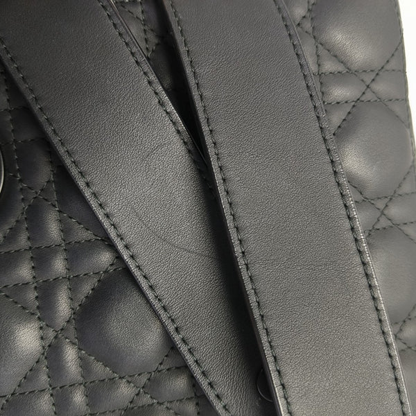 Lady Dior Small Cannage Calfskin Black