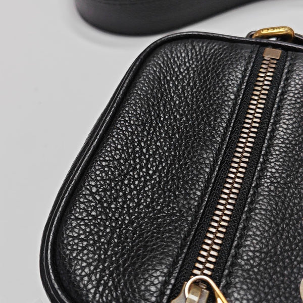 Print Calfskin Black