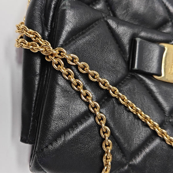 Vara Quilted Calfskin Black