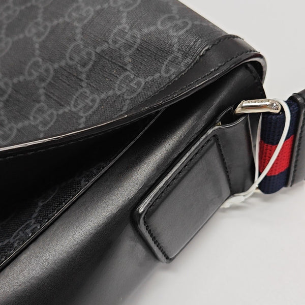Nightcourrier Monogram Coated Canvas Black