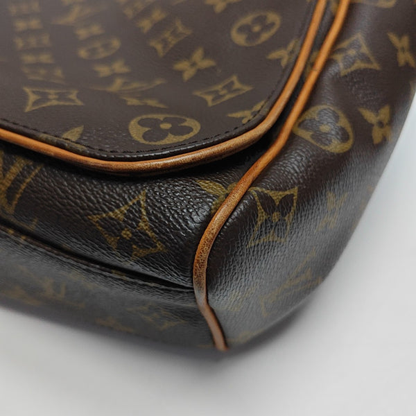 VALMY Monogram Coated Canvas Brown
