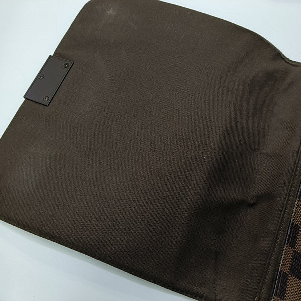 BROOKLYN Damier Ebene Coated Canvas Brown
