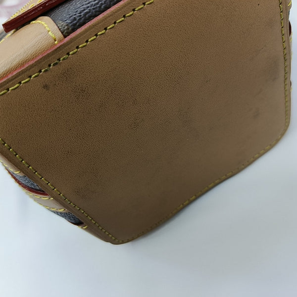 NOÉ Mini Monogram Coated Canvas Brown