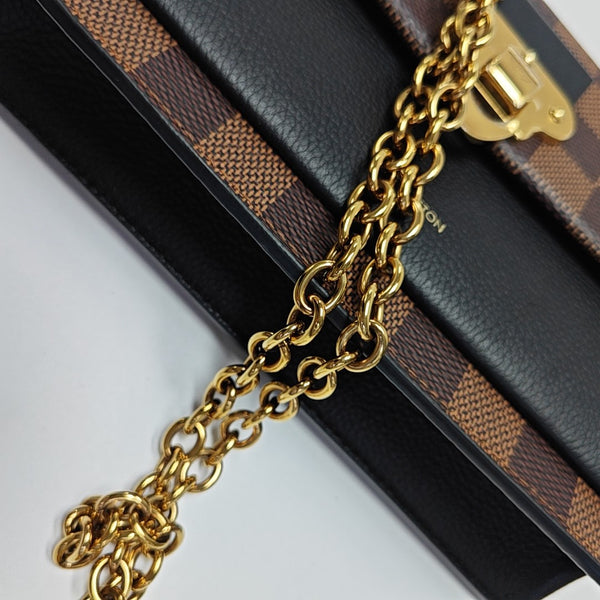 VAVIN Damier Ebene Coated Canvas Brown