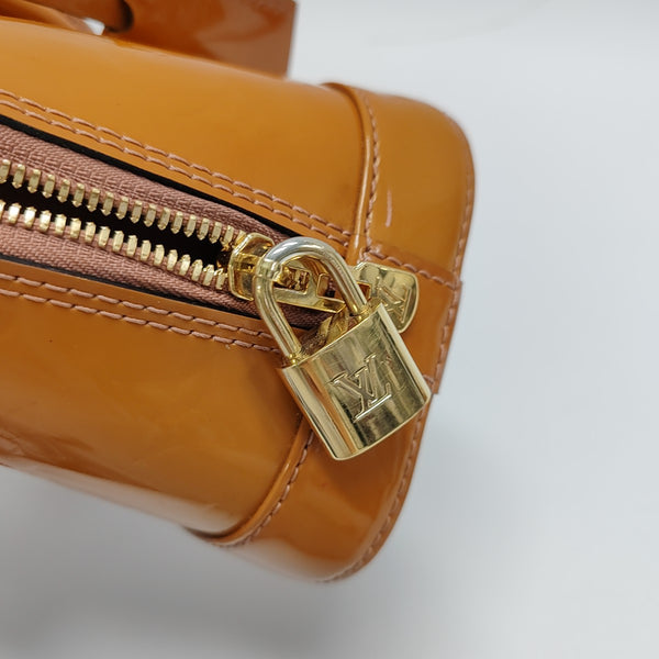 ALMA BB Monogram Patent Leather Yellow