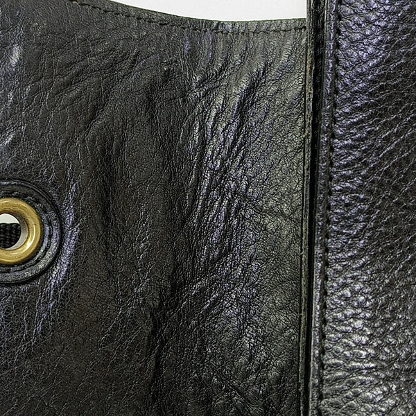 Calfskin Shoulder Bag Black