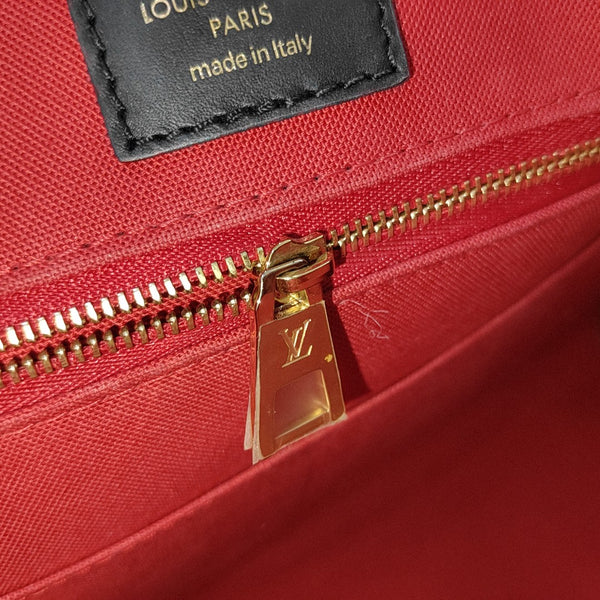 ONTHEGO MM Monogram Coated Canvas Brown