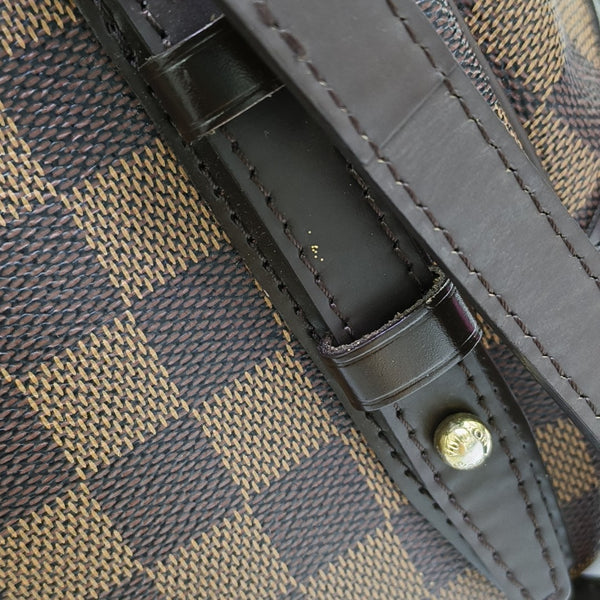 RIVINGTON PM Damier Ebene Coated Canvas Brown