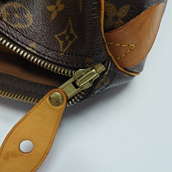 SPEEDY 30 Monogram Coated Canvas Brown