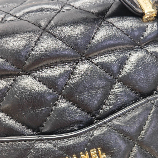 TRENDY CC Quilted Calfskin Black