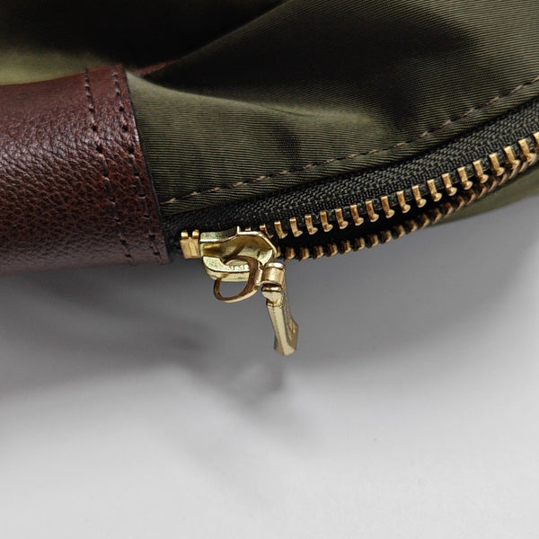 Nylon Top Handle Bag Green