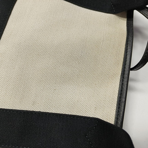Navy Mini Canvas Beige