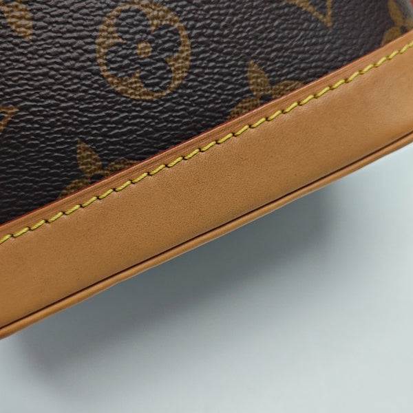 NOÉ Nano Monogram Coated Canvas Brown