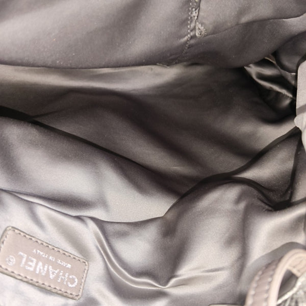 RODEO DRIVE Extra Large Calfskin Silver