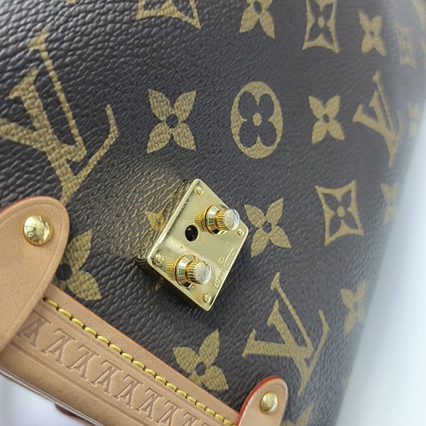 SIDE TRUNK MM Monogram Coated Canvas Brown