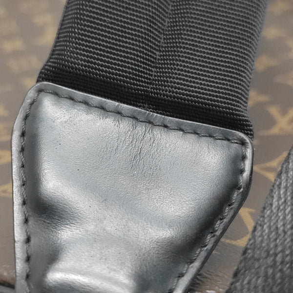 JOSH Monogram Coated Canvas Brown