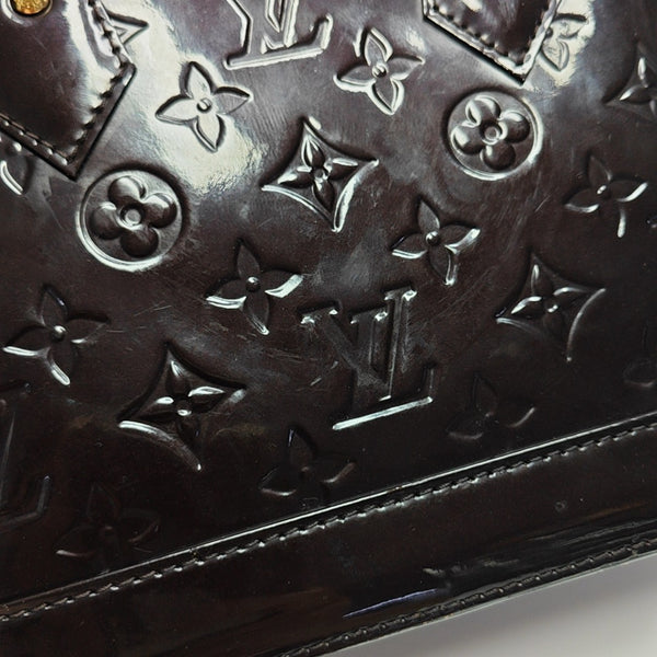 ALMA BB Monogram Patent Leather Red