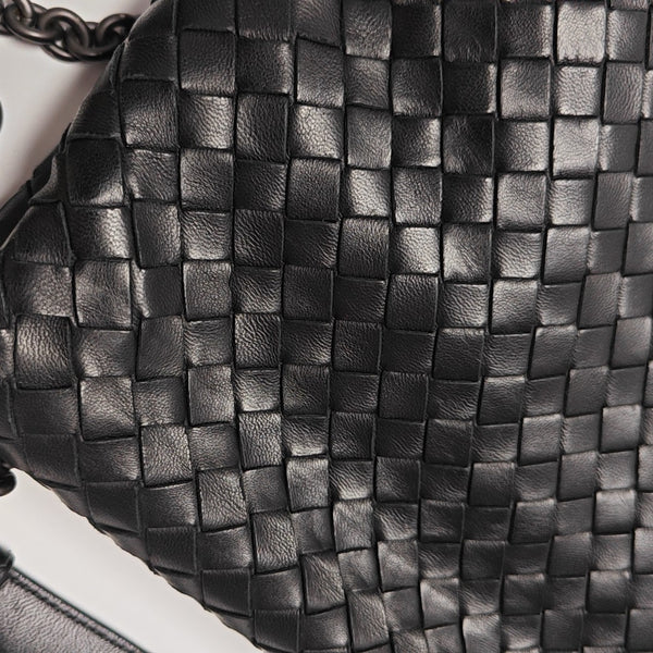Lambskin Shoulder Bag Black