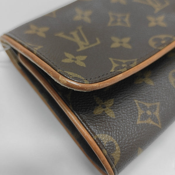 TWIN GM Monogram Coated Canvas Brown