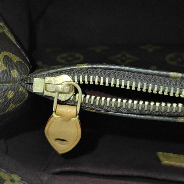 MONTAIGNE BB Monogram Coated Canvas Brown