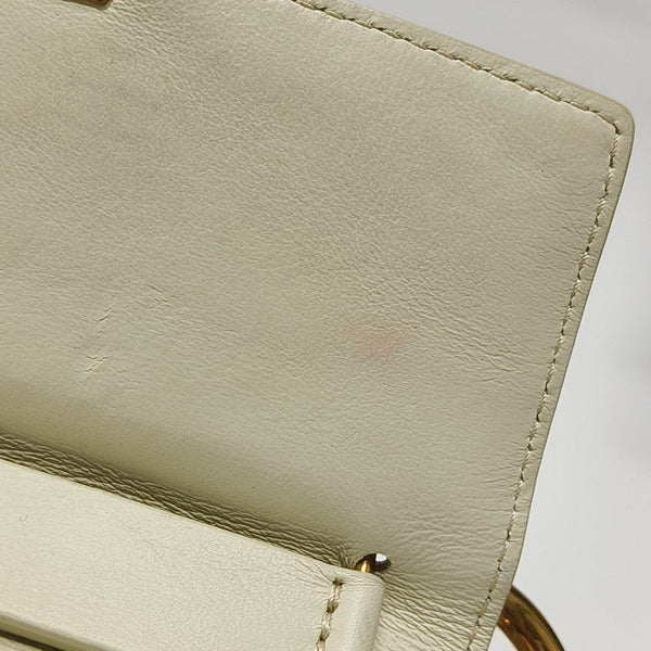 Drew Mini Quilted Calfskin White
