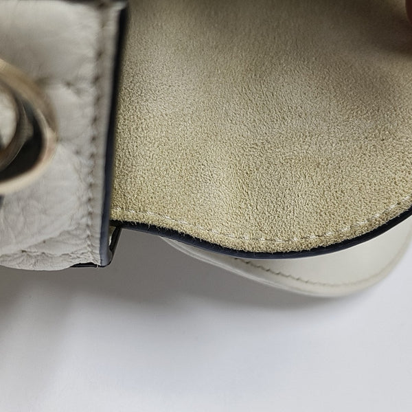 Lady Dior Mini Cannage Calfskin White