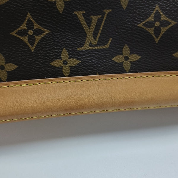 ALMA BB Monogram Coated Canvas Brown