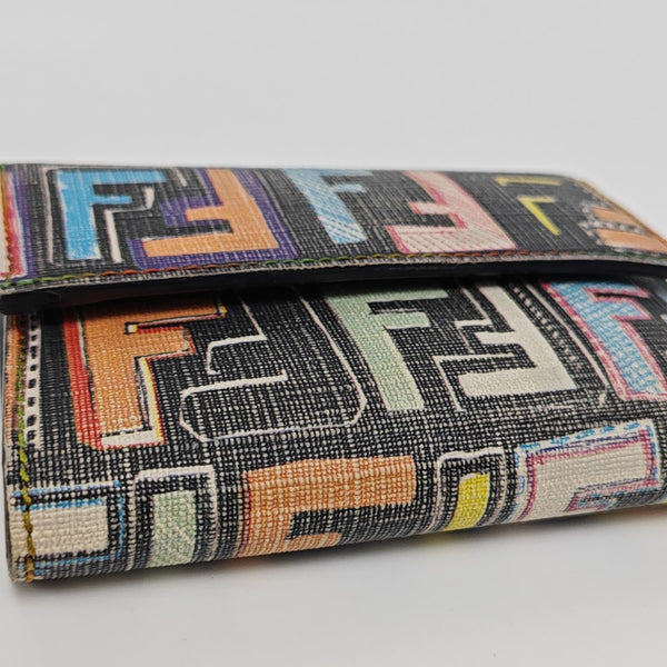 Monogram Coated Canvas Wallet Multicolor
