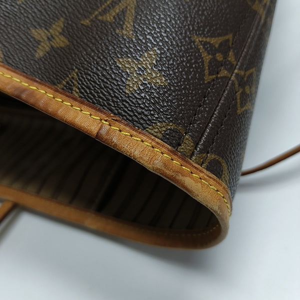 NEVERFULL GM Monogram Coated Canvas Brown