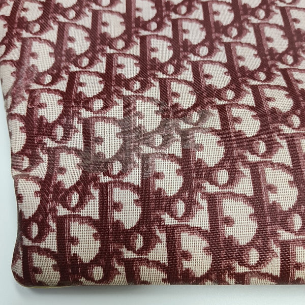 Oblique Coated Canvas Red