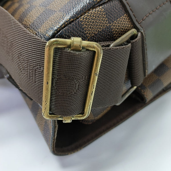 BROADWAY Damier Ebene Coated Canvas Brown