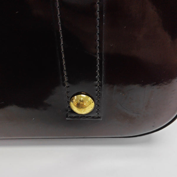 ALMA PM Monogram Patent Leather Red