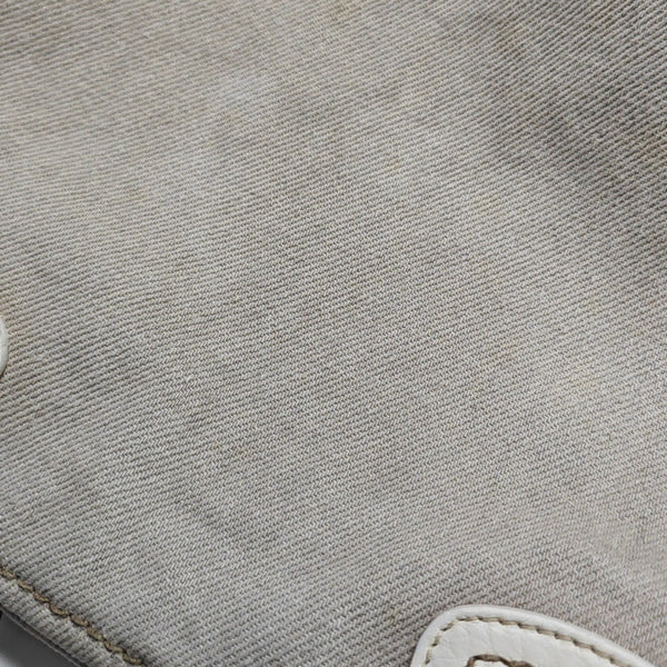 Canvas Top Handle Bag Beige