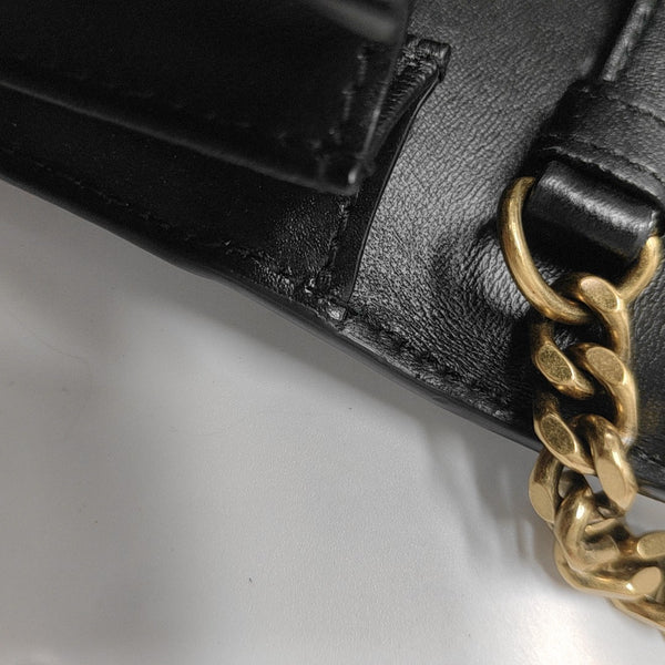 Hourglass S Calfskin Black
