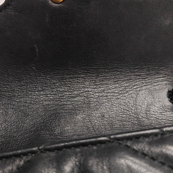 GG Marmont Mini Quilted Calfskin Black