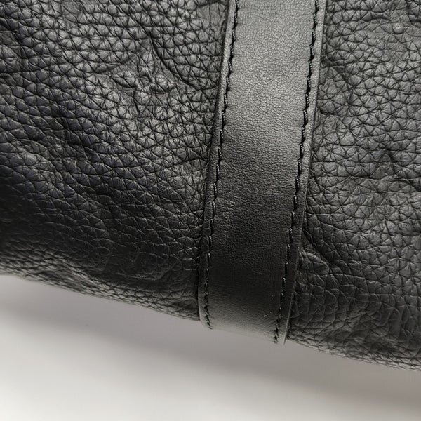 KEEPALL 35 Monogram Calfskin Black